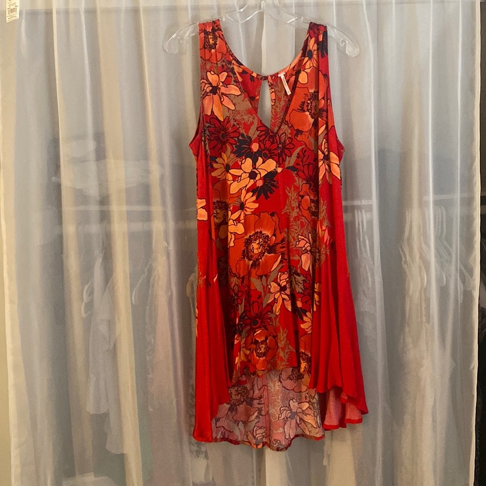 free people shift dress floral sleeveless